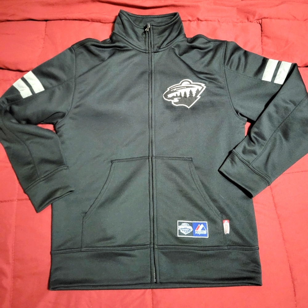 Black NHL Minnesota Wild full zip Jacket
